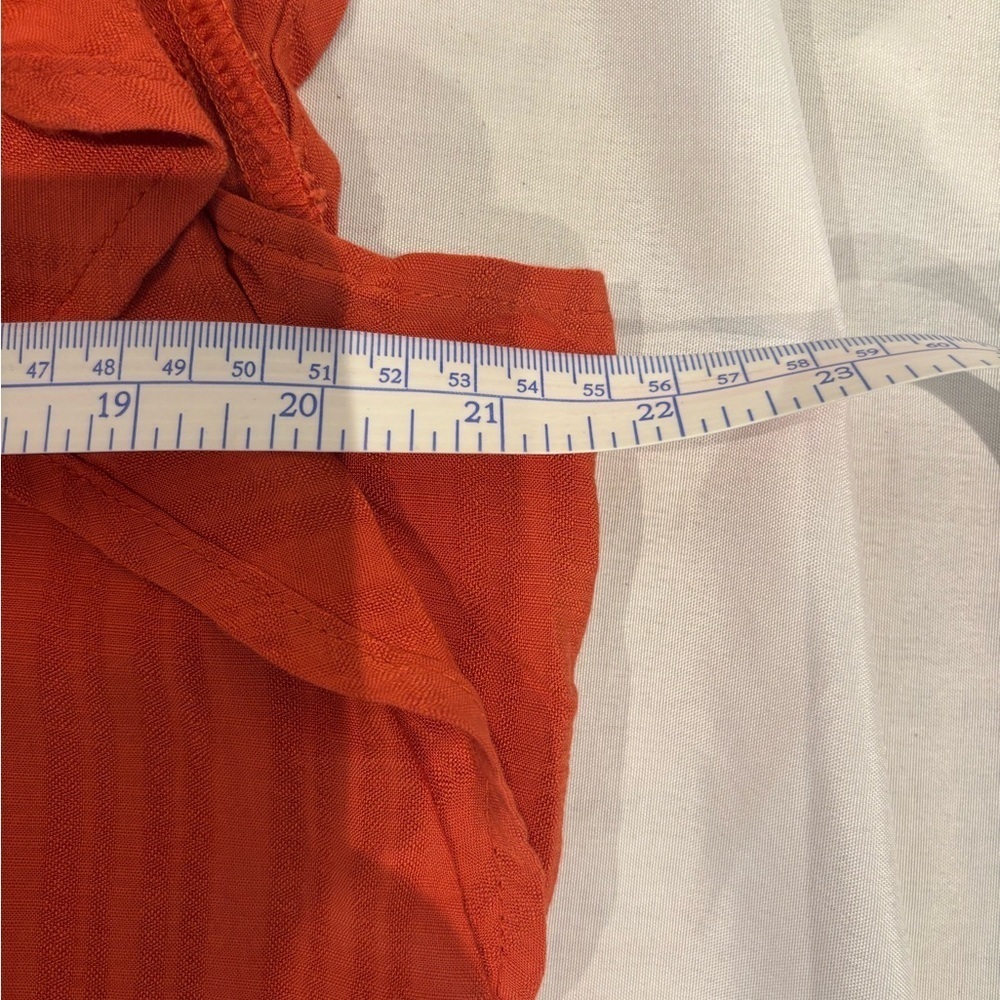 Knox Rose Women's Orange Ruffle Top - Picture 10 of 10